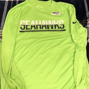 Seahawks green long sleeve:)!